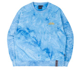 ロマンティッククラウン(ROMANTIC CROWN) TIE DYE LOGO SWEAT SHIRT_BLUE