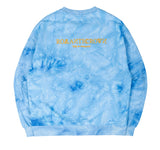 ロマンティッククラウン(ROMANTIC CROWN) TIE DYE LOGO SWEAT SHIRT_BLUE