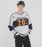 ロマンティッククラウン(ROMANTIC CROWN) SCOREBOARD KNIT_WHITE