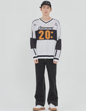 ロマンティッククラウン(ROMANTIC CROWN) SCOREBOARD KNIT_WHITE