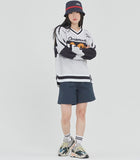 ロマンティッククラウン(ROMANTIC CROWN) SCOREBOARD KNIT_WHITE