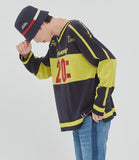 ロマンティッククラウン(ROMANTIC CROWN) SCOREBOARD KNIT_NAVY