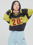 ロマンティッククラウン(ROMANTIC CROWN) SCOREBOARD KNIT_NAVY