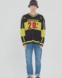 ロマンティッククラウン(ROMANTIC CROWN) SCOREBOARD KNIT_NAVY