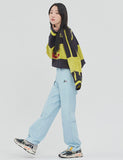 ロマンティッククラウン(ROMANTIC CROWN) SCOREBOARD KNIT_NAVY