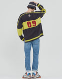 ロマンティッククラウン(ROMANTIC CROWN) SCOREBOARD KNIT_NAVY