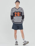 ロマンティッククラウン(ROMANTIC CROWN) SCOREBOARD KNIT_GREY
