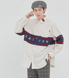 ロマンティッククラウン(ROMANTIC CROWN) RMTCRW CROSS LINE SHIRT_OATMEAL