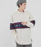 ロマンティッククラウン(ROMANTIC CROWN) RMTCRW CROSS LINE SHIRT_OATMEAL