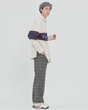 ロマンティッククラウン(ROMANTIC CROWN) RMTCRW CROSS LINE SHIRT_OATMEAL