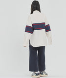 ロマンティッククラウン(ROMANTIC CROWN) RMTCRW CROSS LINE SHIRT_OATMEAL