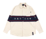 ロマンティッククラウン(ROMANTIC CROWN) RMTCRW CROSS LINE SHIRT_OATMEAL