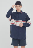 ロマンティッククラウン(ROMANTIC CROWN) RMTCRW CROSS LINE SHIRT_NAVY