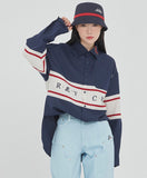 ロマンティッククラウン(ROMANTIC CROWN) RMTCRW CROSS LINE SHIRT_NAVY
