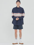 ロマンティッククラウン(ROMANTIC CROWN) RMTCRW CROSS LINE SHIRT_NAVY