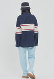 ロマンティッククラウン(ROMANTIC CROWN) RMTCRW CROSS LINE SHIRT_NAVY