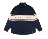 ロマンティッククラウン(ROMANTIC CROWN) RMTCRW CROSS LINE SHIRT_NAVY