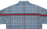 ロマンティッククラウン(ROMANTIC CROWN) BACK LINE CHECK SHIRT_LIGHT BLUE