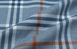 ロマンティッククラウン(ROMANTIC CROWN) BACK LINE CHECK SHIRT_LIGHT BLUE