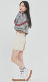 ロマンティッククラウン(ROMANTIC CROWN)BACK LINE CHECK SHIRT_GREY