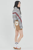 ロマンティッククラウン(ROMANTIC CROWN)BACK LINE CHECK SHIRT_GREY