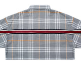 ロマンティッククラウン(ROMANTIC CROWN)BACK LINE CHECK SHIRT_GREY