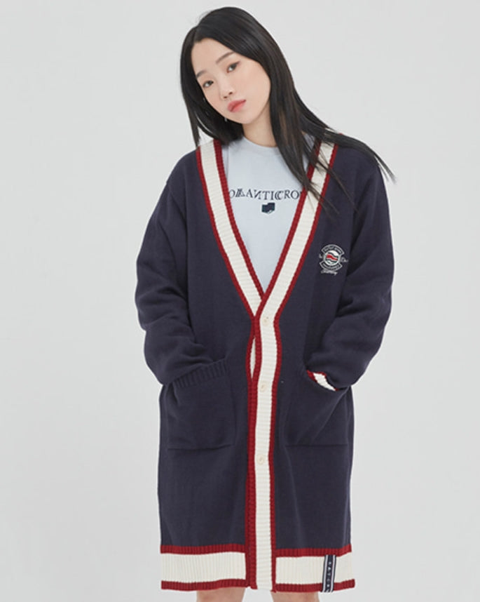 ロマンティッククラウン(ROMANTIC CROWN) FRIDAY LONG CARDIGAN_NAVY