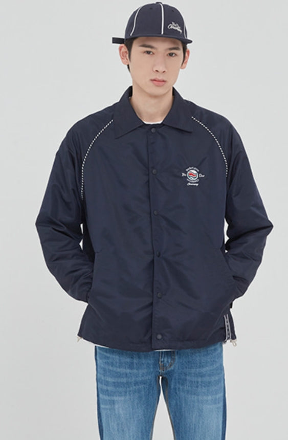 ロマンティッククラウン(ROMANTIC CROWN) FRIDAY COACH JACKET_NAVY