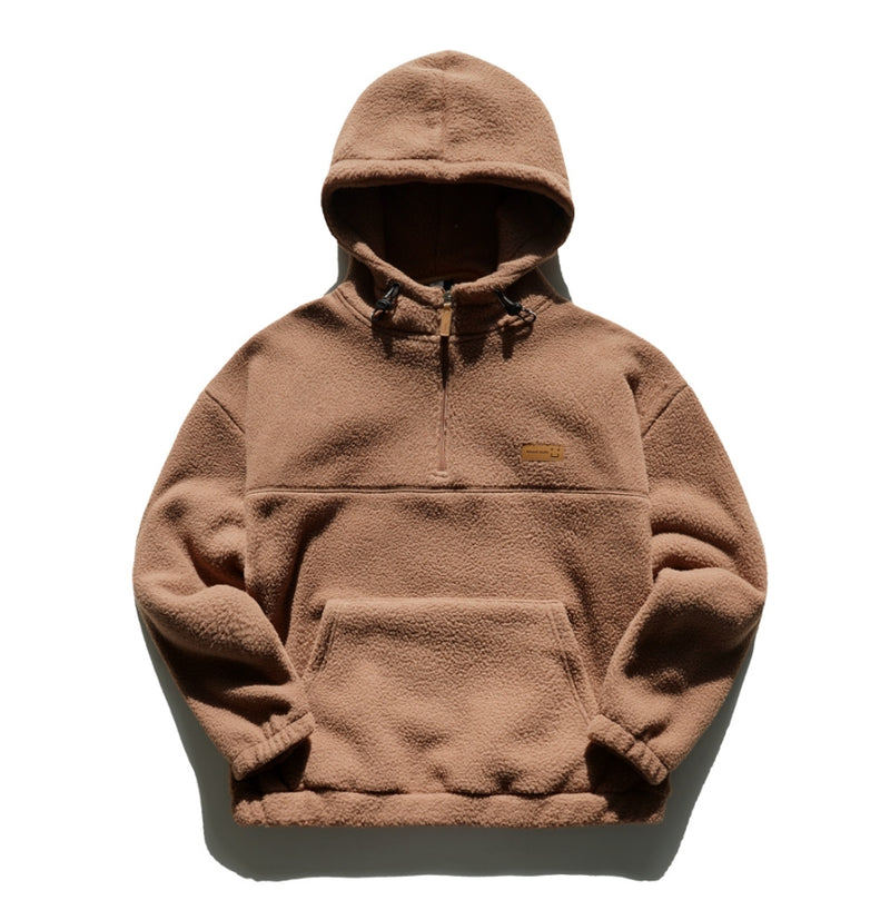 ティーダブリューエヌ(TWN) BROAD LANITAL HOODIE BROWN JEHD3253
