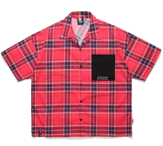 ティーダブリューエヌ(TWN) CORAL CHECK SHORT SLEEVE SHIRTS (3color) YMSS3196