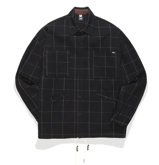 ティーダブリューエヌ(TWN) SIMPLE GRID JACKET SHIRT (5color) STLS3218