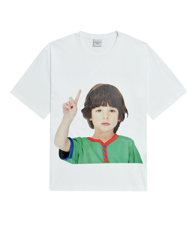 アクメドラビ(acme' de la vie) ADLV BABY FACE SHORT SLEEVE T-SHIRT WHITE ONE MORE