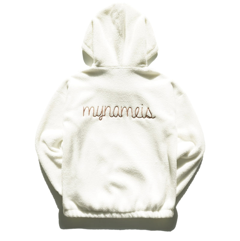 ティーダブリューエヌ(TWN)LINE POCKET LANITAL HOODIE IVORY STHD3256