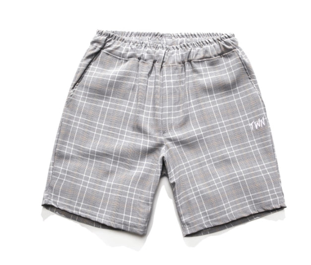 ティーダヴリューエヌ(TWN) MINIMAL CHECK SHORT PANTS YMSP3116 (BLACK,BEIGE,KHAKI)