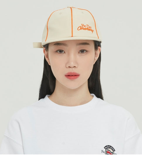 ロマンティッククラウン(ROMANTIC CROWN) FRIDAY PIPING BALL CAP_OATMEAL