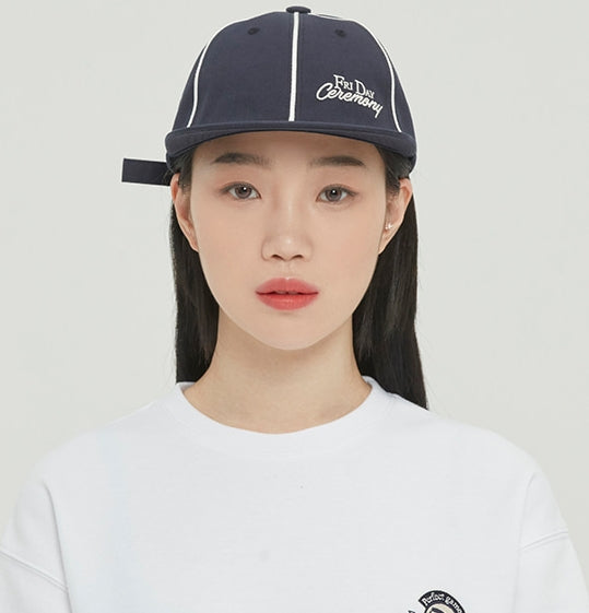ロマンティッククラウン(ROMANTIC CROWN) FRIDAY PIPING BALL CAP_NAVY