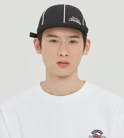 ロマンティッククラウン(ROMANTIC CROWN)FRIDAY PIPING BALL CAP_BLACK