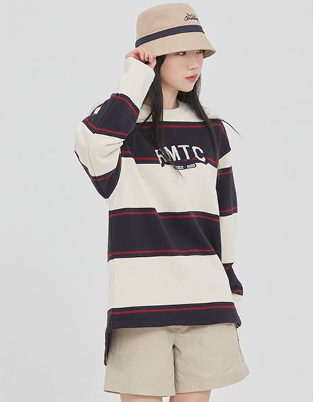ロマンティッククラウン(ROMANTIC CROWN) RMTC STRIPED LONG SLEEVE_OATMEAL