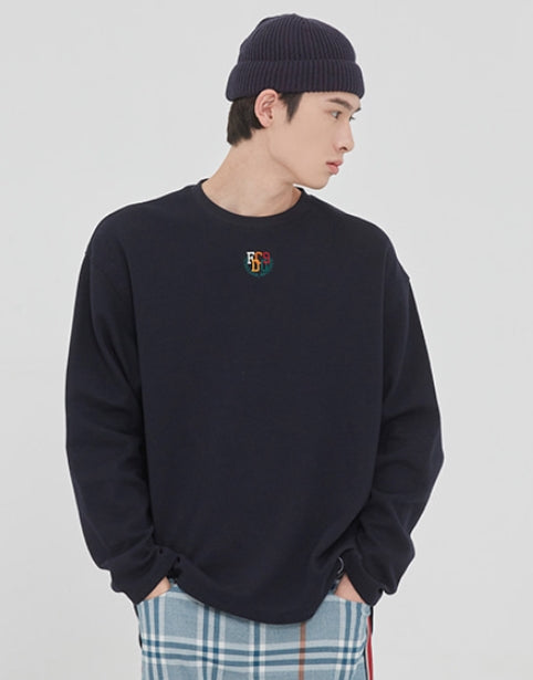 ロマンティッククラウン(ROMANTIC CROWN) WORLD MAP LONG SLEEVE_NAVY