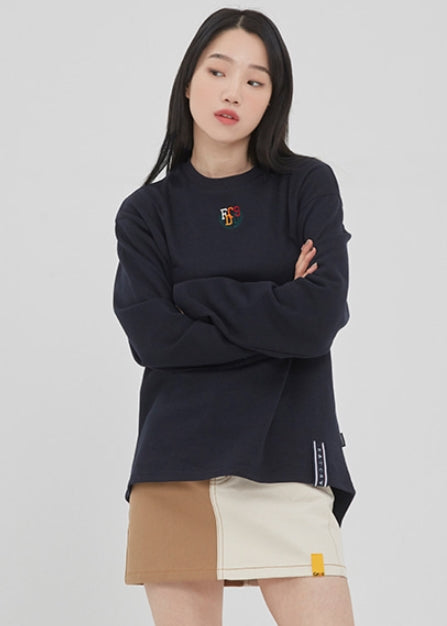 ロマンティッククラウン(ROMANTIC CROWN) WORLD MAP LONG SLEEVE_NAVY