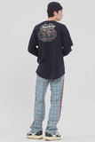 ロマンティッククラウン(ROMANTIC CROWN) WORLD MAP LONG SLEEVE_NAVY