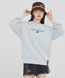 ロマンティッククラウン(ROMANTIC CROWN)RMTCRW LOGO SWEATSHIRT_SKY BLUE（NO NAPPING)