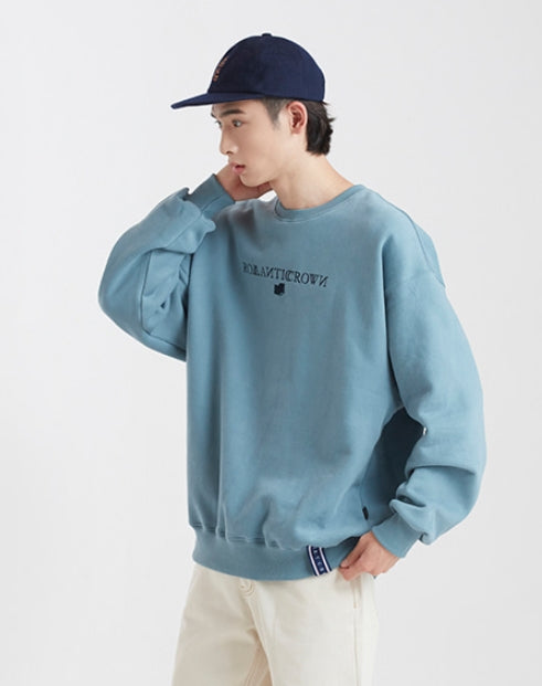 ロマンティッククラウン(ROMANTIC CROWN)RMTCRW LOGO SWEATSHIRT_LIGHT BLUE
