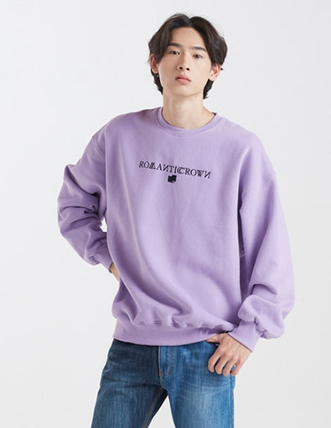 ロマンティッククラウン(ROMANTIC CROWN)RMTCRW LOGO SWEATSHIRT_PURPLE