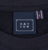 ロマンティッククラウン(ROMANTIC CROWN)RMTCRW LOGO SWEATSHIRT_NAVY（NO NAPPING)
