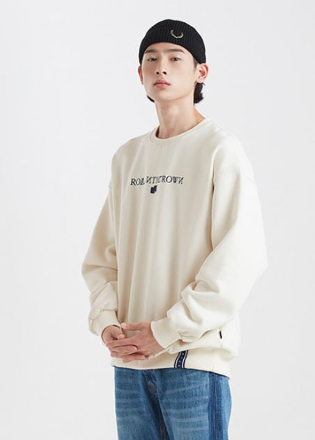 ロマンティッククラウン(ROMANTIC CROWN)RMTCRW LOGO SWEATSHIRT_OATMEAL