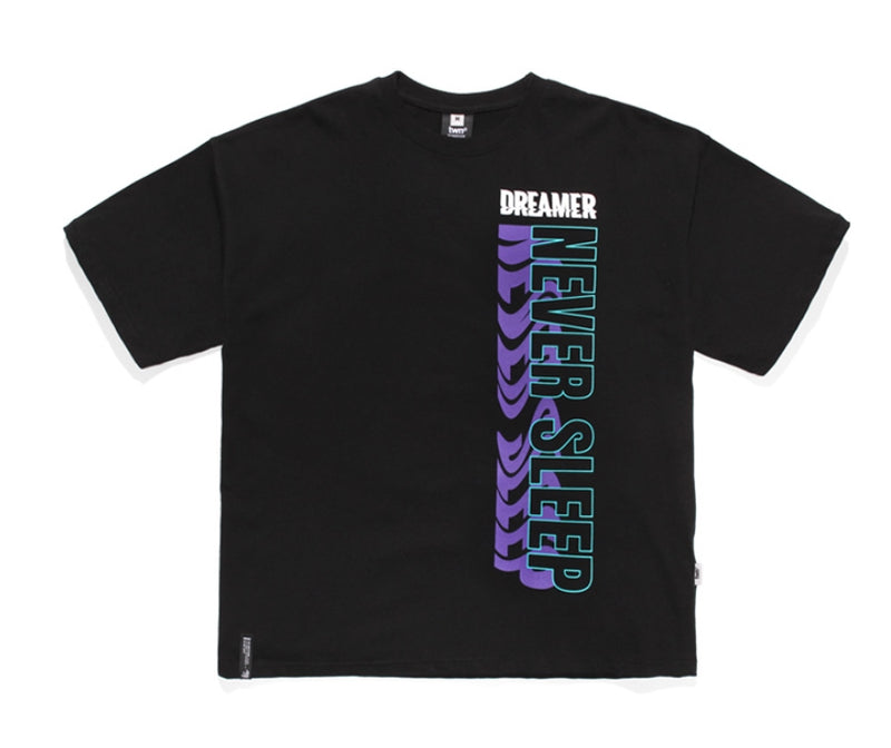 ティーダヴリューエヌ(TWN) NEVER SLEEP SHORT SLEEVE JEST3181 (BLACK,WHITE,LIGHTBLUE.BLUEGREEN)