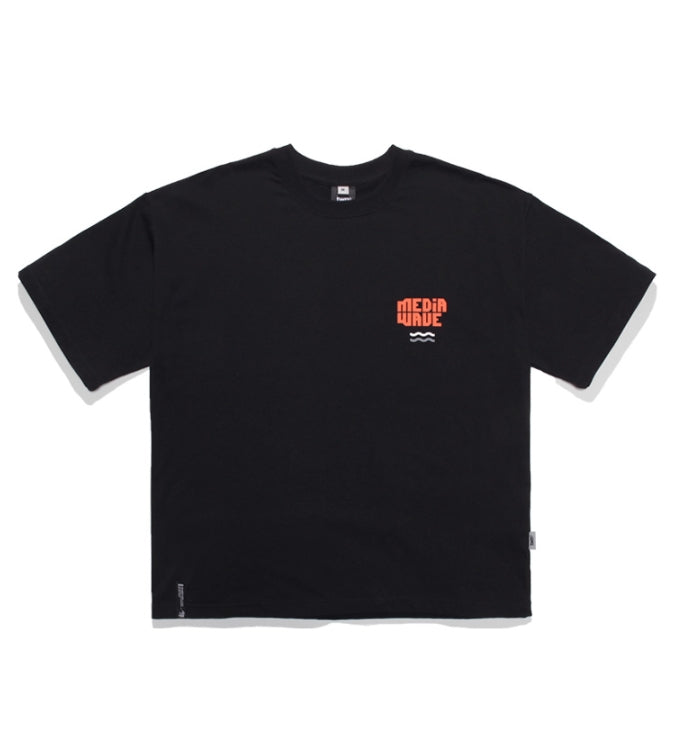 ティーダヴリューエヌ(TWN) POLYGON WAVESHORT SLEEVE 4COLORS STST3179 (BLACK,WHITE,DEEP GRAY,MUSTARD)