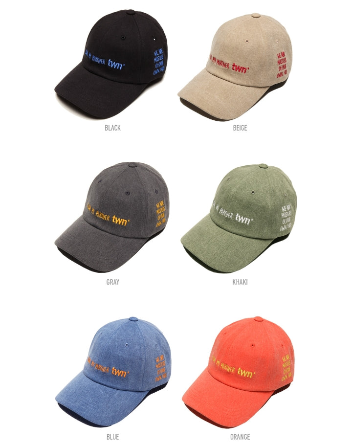 ティーダヴリューエヌ(TWN) PARTNER BIO CAP STCA3160 (BLACK,BEIGE,GRAY,KHAKI,BLUE,ORANGE)