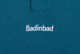 ベドインベド(BADINBAD) BINDING COLLAR SWEATSHIRT_BLUE GREEN
